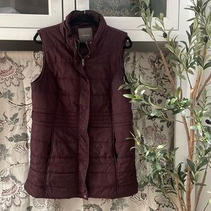 Fur lined hooded vest